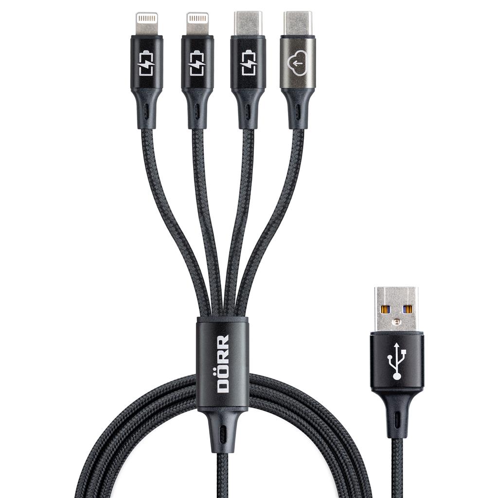 Datenkabel USB-C + Ladekabel Lightning 4-in-1
