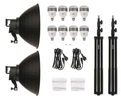 DL-400 Contin.Light Kit (4x25W 2x +2 Light stands)