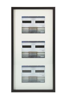 Art Gallery Plastic Frame f.3 pictures 15x20 black