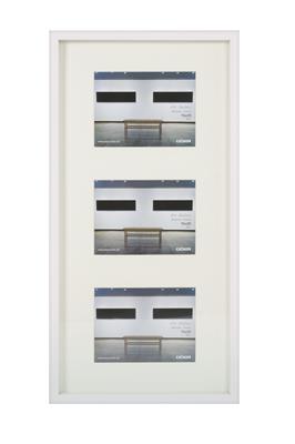 Art Gallery Plastic Frame f.3 pictures 15x20 white