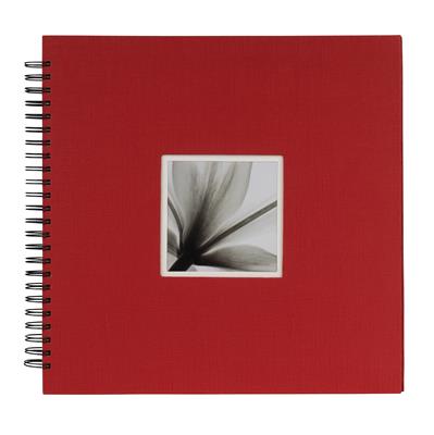 Spiral Album UniTex 34x34 cm red
